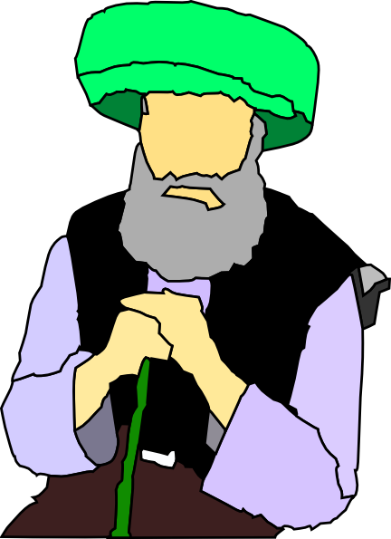 Sitting Sheikh Elderly Person clip art - vector clip art online ...