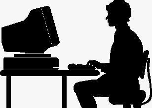 On Computers People Clip Art Download