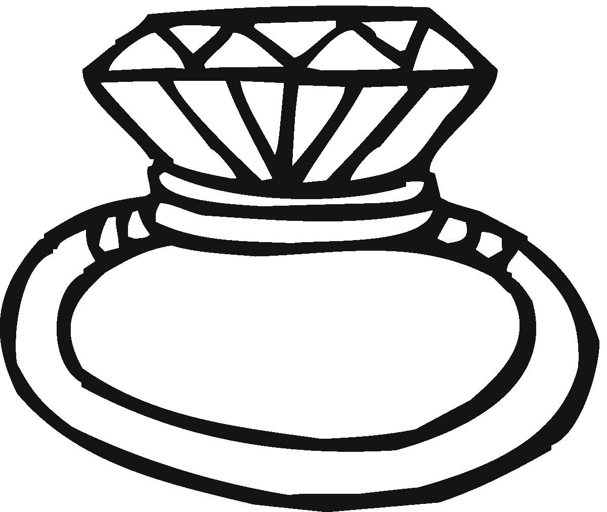 Diamond Ring Line Drawing Images & Pictures - Becuo