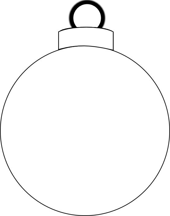 Christmas Ball Black White Line Art Xmas Holiday Peace Symbol Sign ...