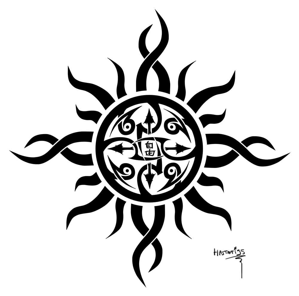 Tattoo 2 - Tribal Sun by hastati95 on deviantART