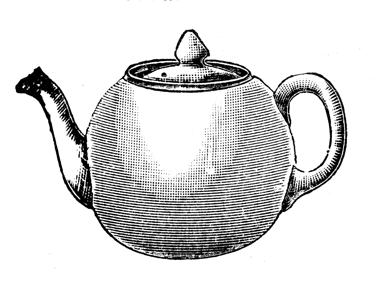 Free vintage clip art images: Vintage tea party crockery