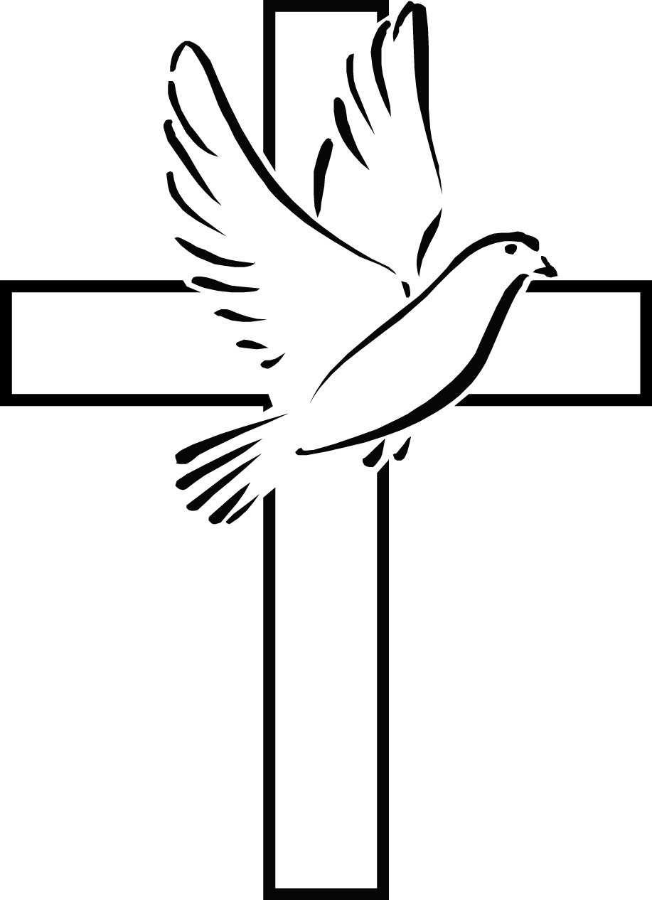 Images For > Christian Dove Outline