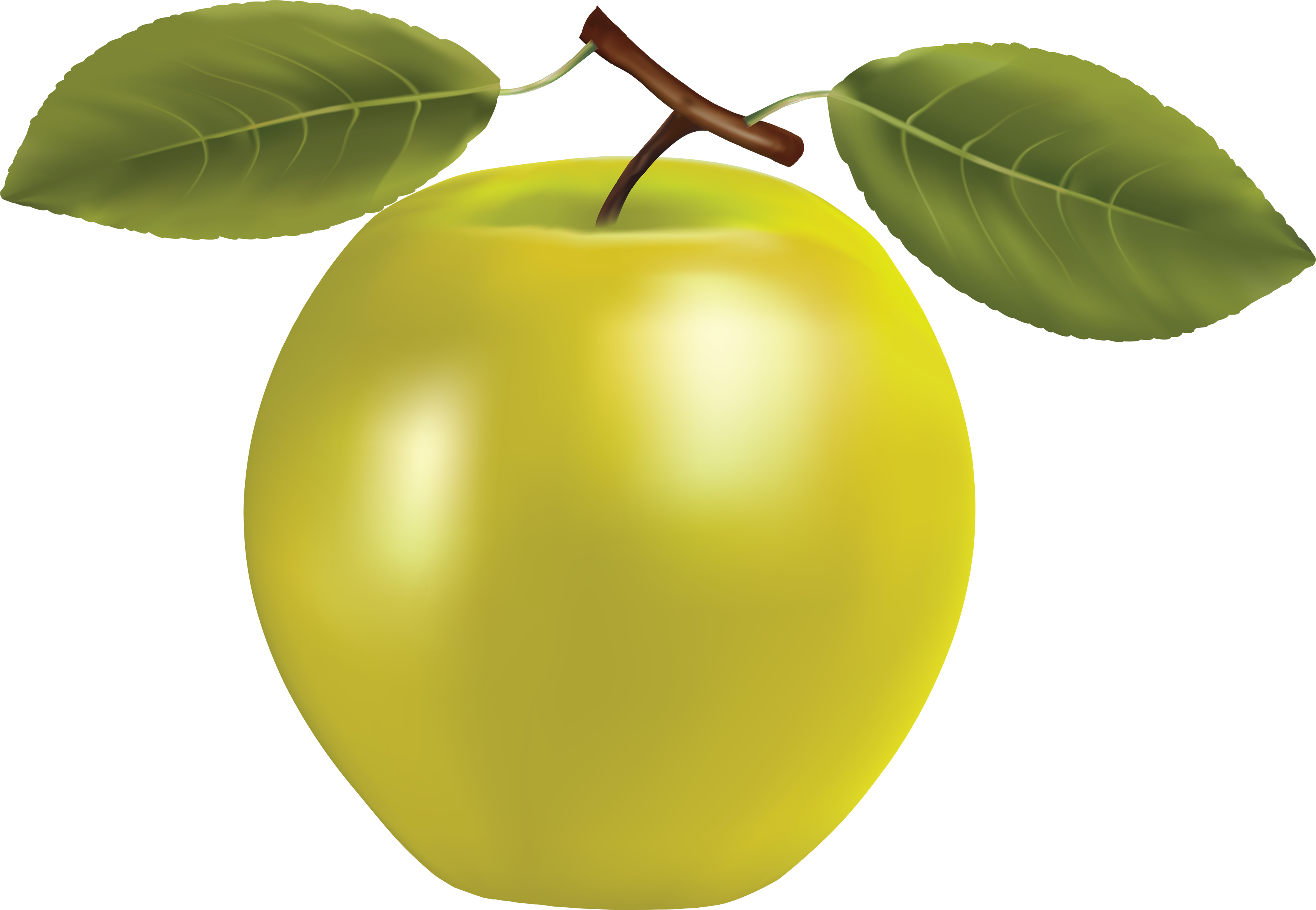 Download PNG image: Yellow PNG apple image, free apple PNG picture ...