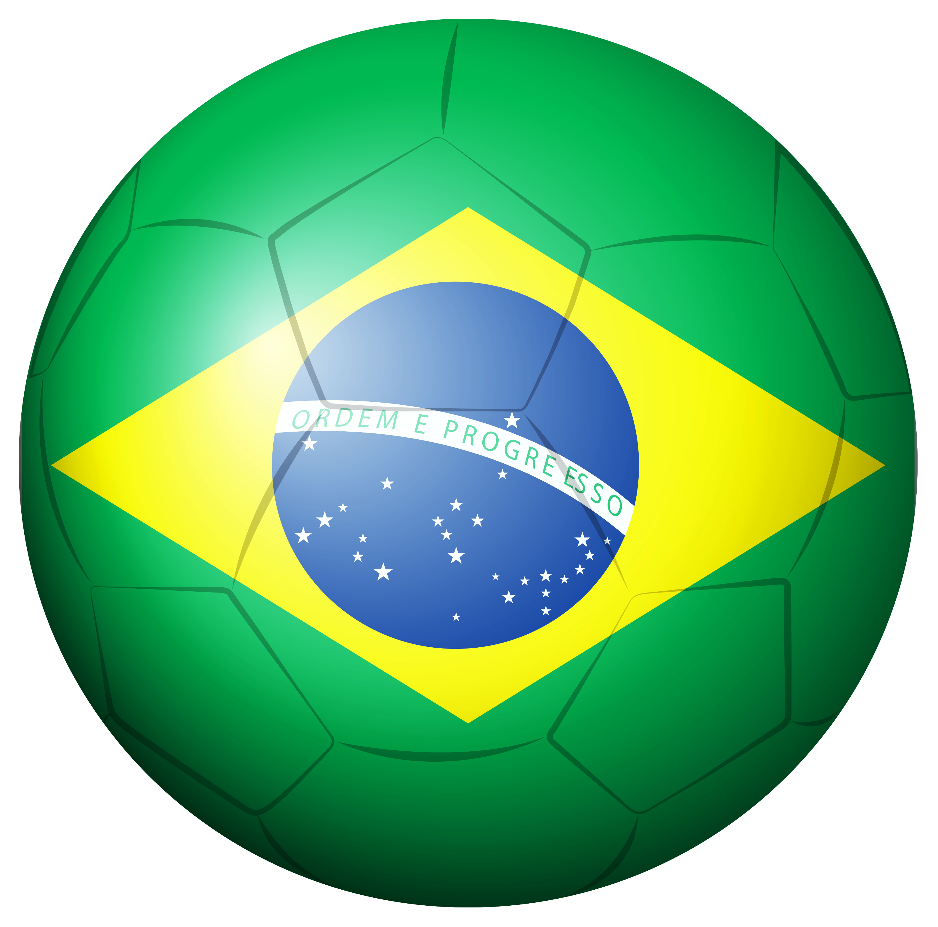 Brazil Soccer Ball PNG Clipart Picture