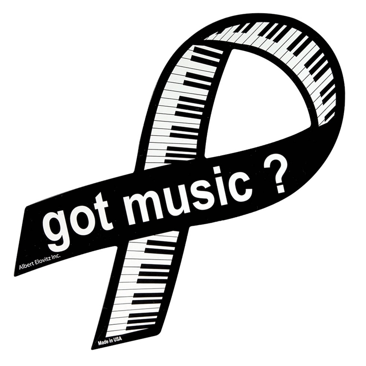 Got Music Keyboard Ribbon Magnet at The Music Stand