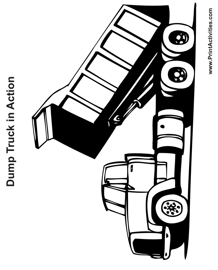 Dump Truck Pictures To Color