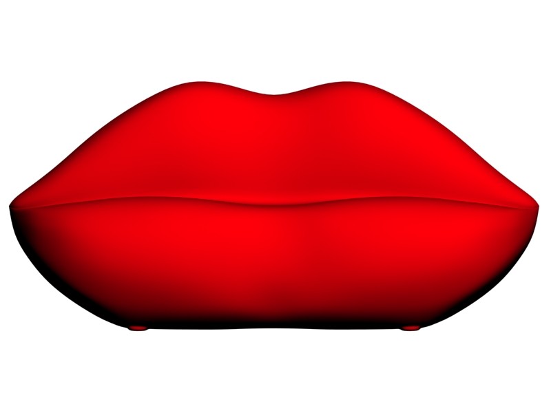 couch lips 3d 3ds