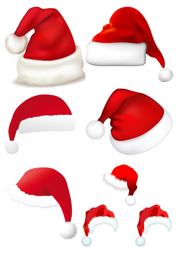 Cartoon Christmas Hats - Cliparts.co