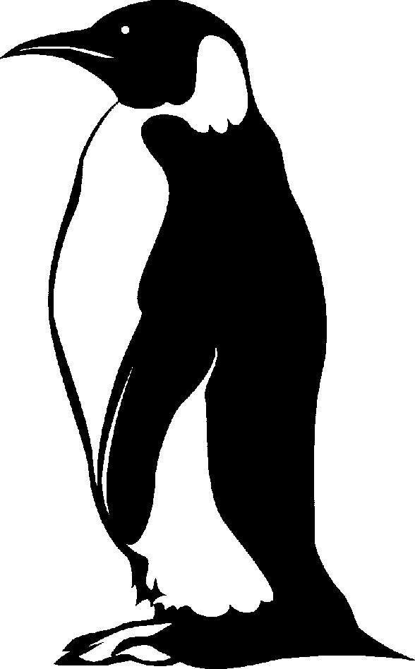 Penguin Clip Art Black And White