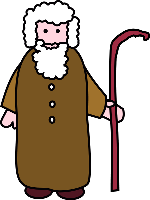 Shepherd Cartoon - vector Clip Art