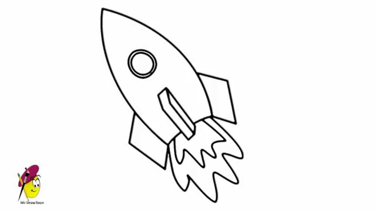 Easy Space Ship - how to draw Space Ship - YouTube