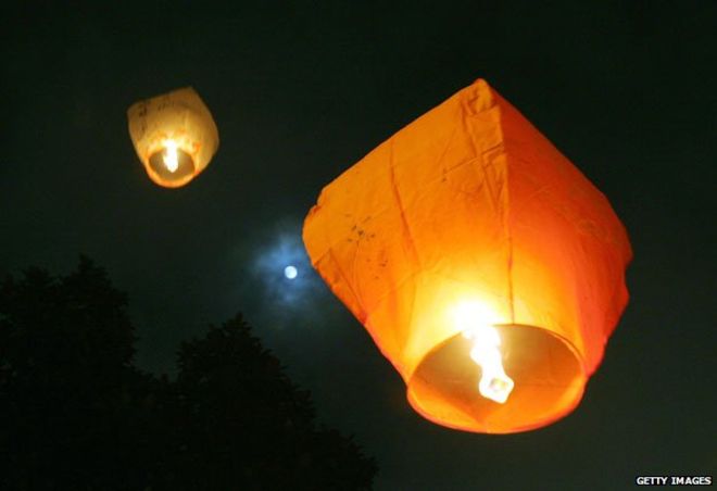 Five problems caused by Chinese lanterns - BBC News
