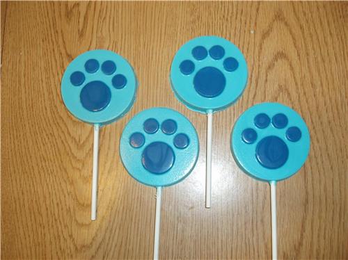 Blues Clue Paw Print Chocolate Lollipops Party Favors ...