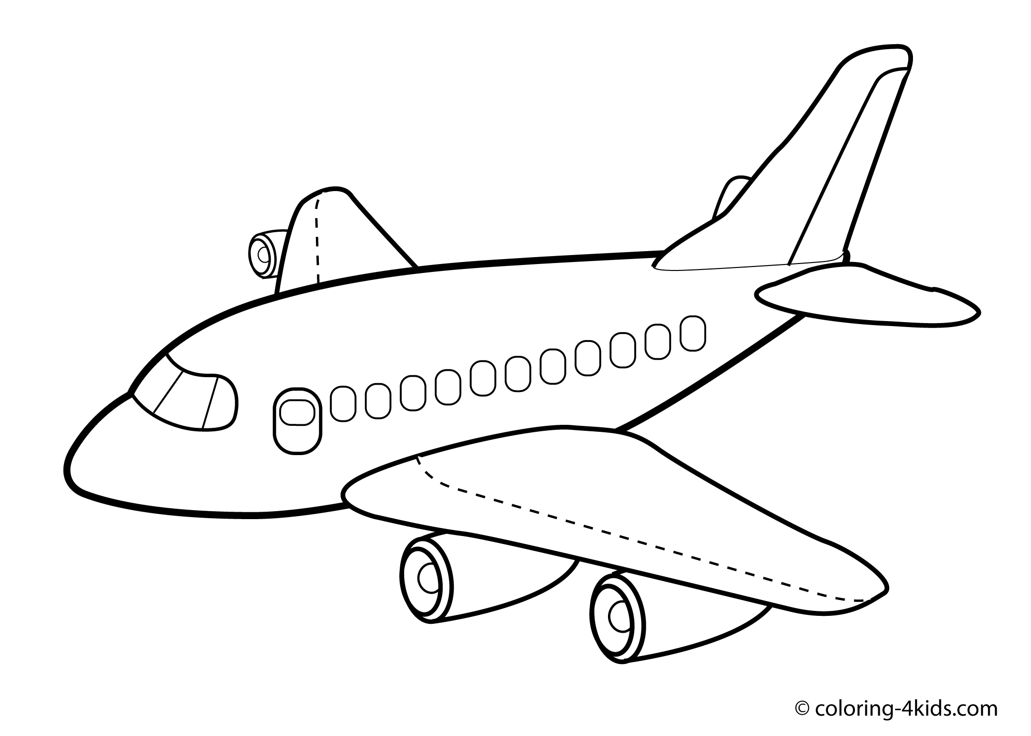 old airplane simple drawing