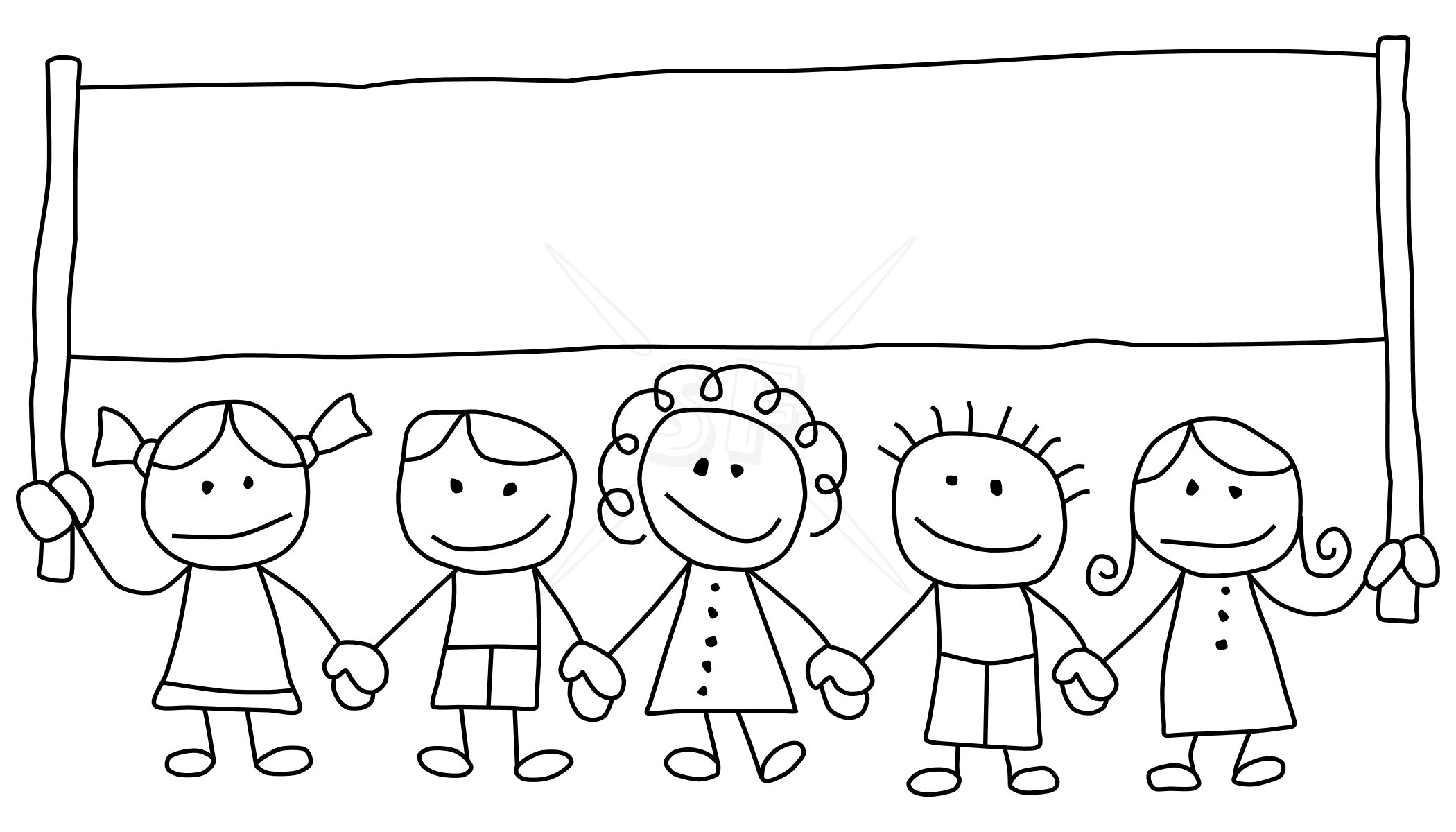 Stick Family Clipart Black And White - Gallery