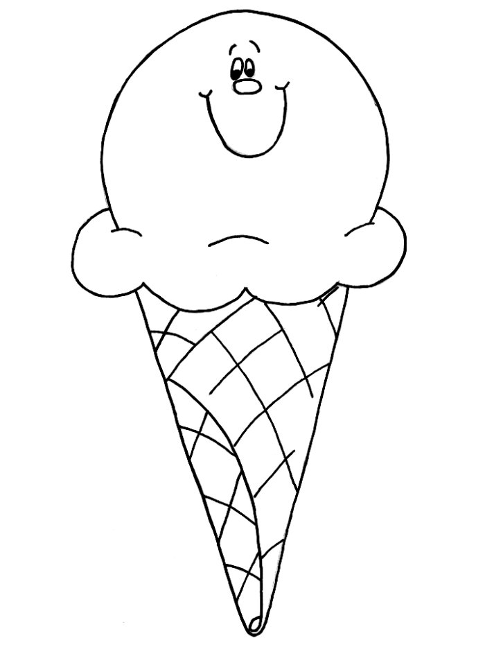 Ice Cream Coloring Page - AZ Coloring Pages