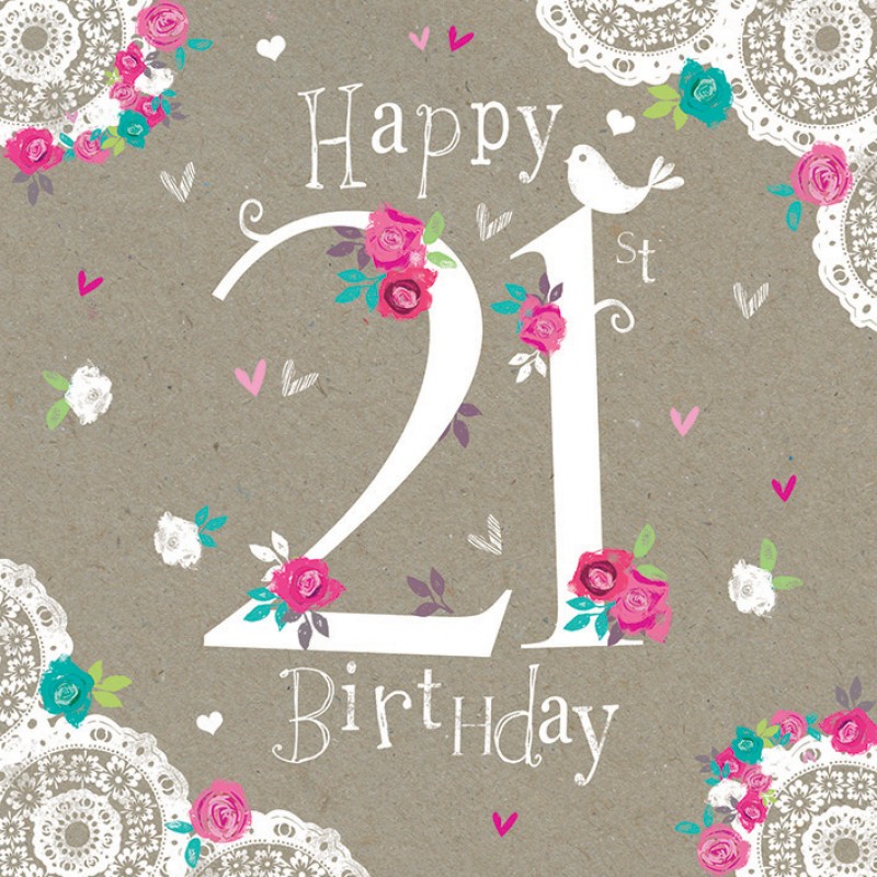 Free Printable 21st Birthday Cards For Her - Printable Templates