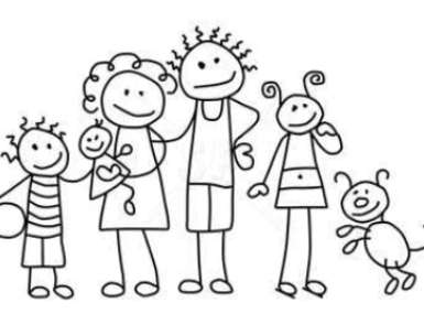 Clip Art Stick People Family - Gallery