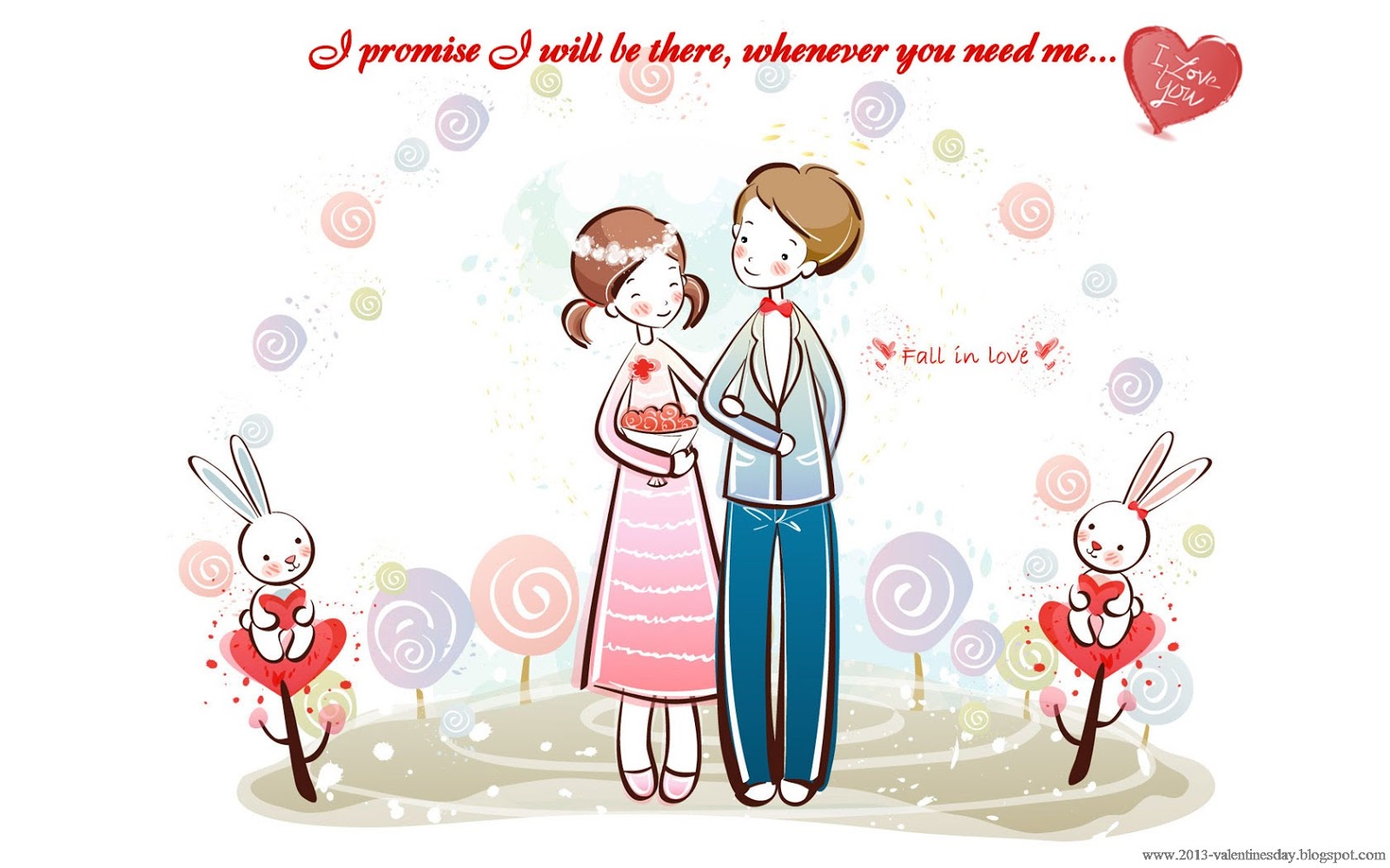 Cute Cartoon Couple Love Hd wallpapers for Valentines day ...