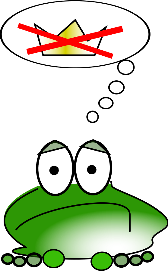 Frog On Bluish Pond medium 600pixel clipart, vector clip art ...