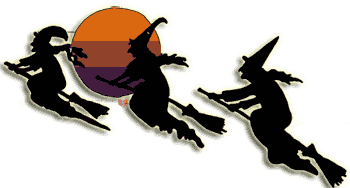 Witch Clipart Moon Broom, Echo's Free Halloween Clip Art for Kids