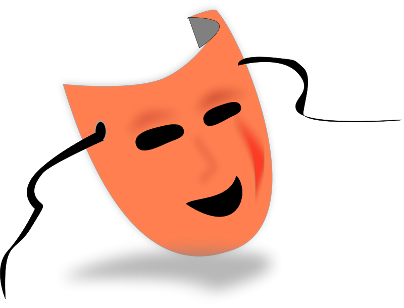Free Orange Mask Clip Art