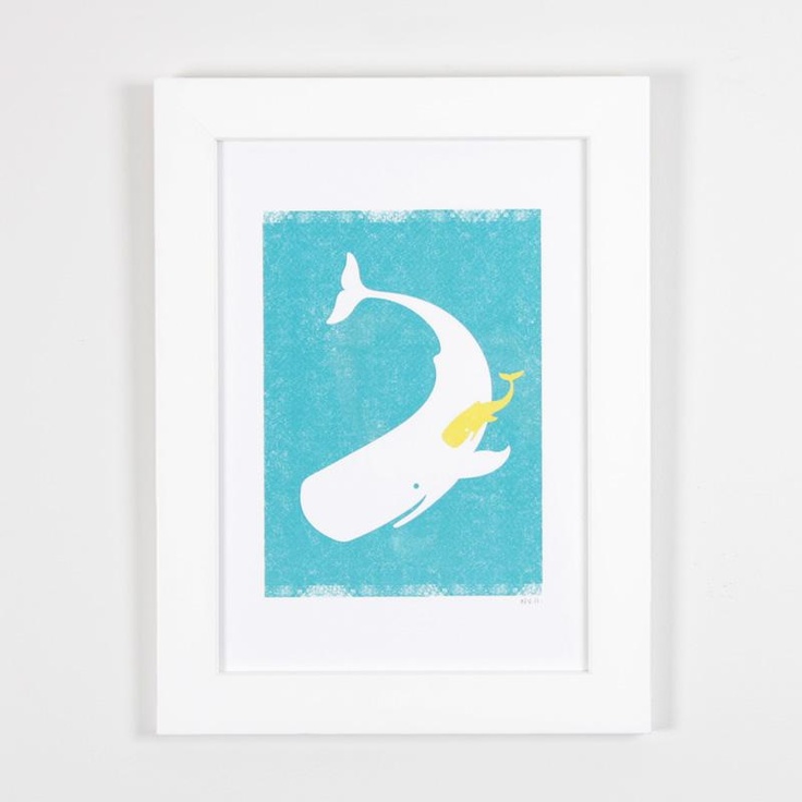 $29 baby whale print | Whale of a Tale | Pinterest