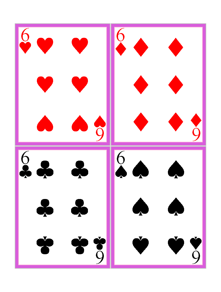 Playing Cards Party Menus