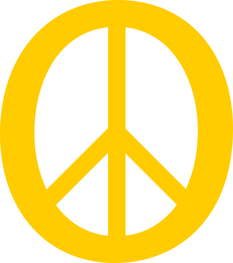 Yellow Peace Symbol 11 dweeb peacesymbol.org Peace Symbol Peace ...