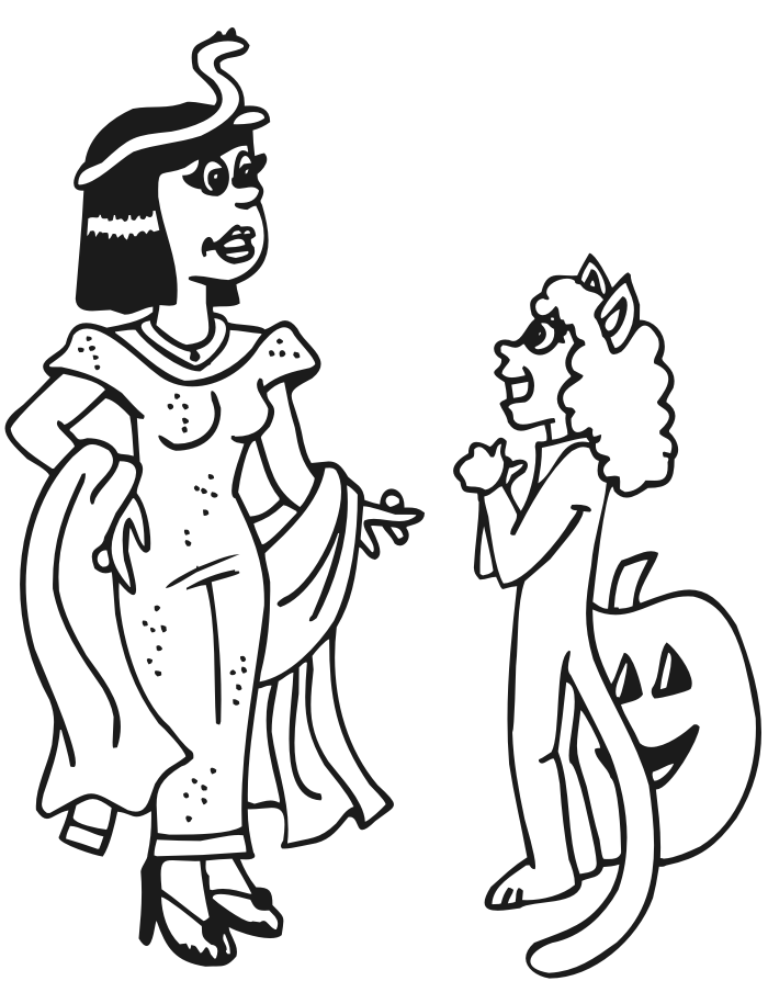 halloween character coloring pages - photo #29