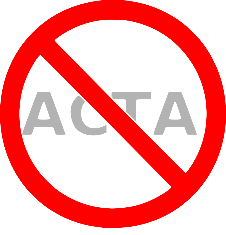 Stop ACTA Clip Art Download