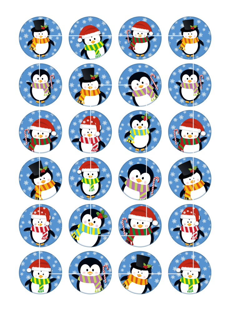Christmas Penguins | Bottlecap4u