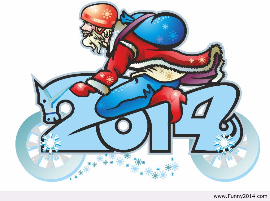 Pix For > Cartoon Happy New Year 2014