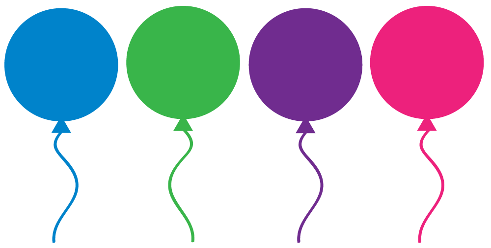 Clip Art Balloons Birthday