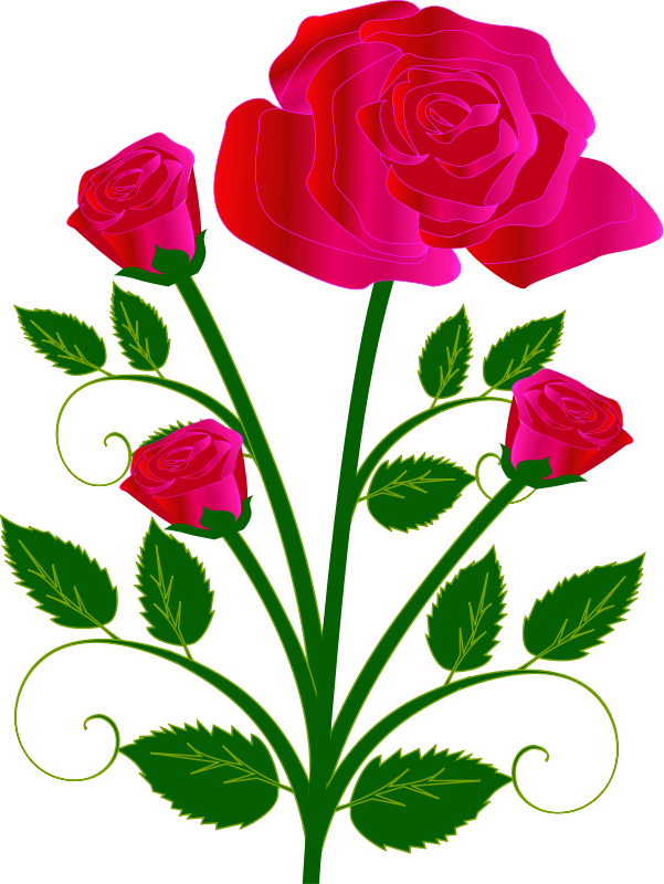 Clip Art Roses And Hearts
