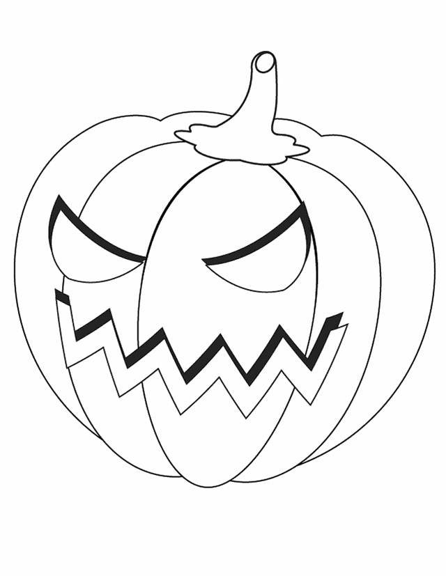 jack o lantern faces coloring pages - photo #8