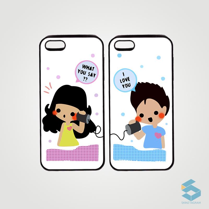 Cartoon Couple Case Set by Skinztagram | Mobile Accessories ...