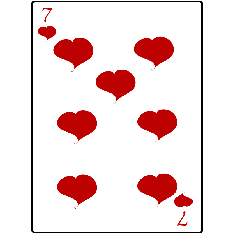 Clipart - 7 of Hearts