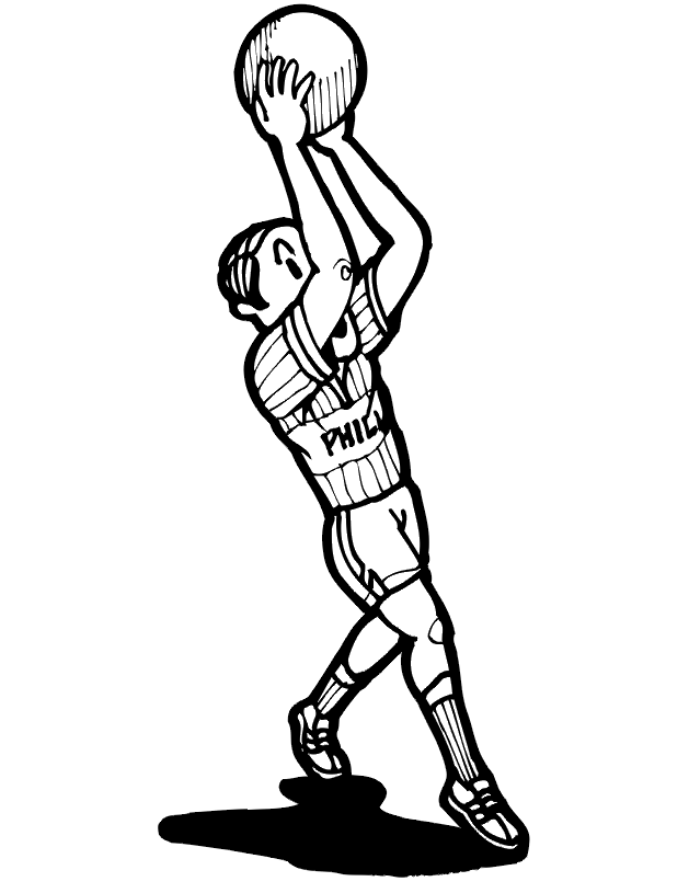 Soccer Coloring Page | Man Throwing Ball