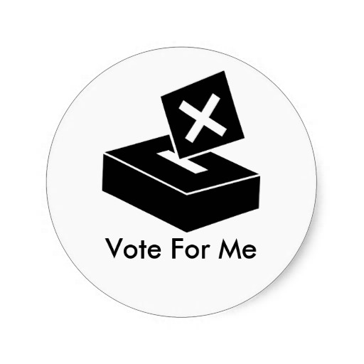 Black Vote Box, Vote For Me Stickers | Zazzle
