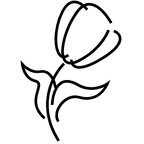 free flower clipart outline - photo #10