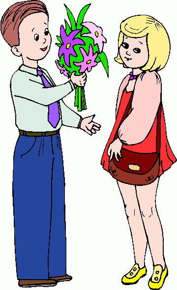 clipart giving flowers - photo #4