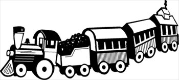 Free toy-train-BW Clipart - Free Clipart Graphics, Images and ...