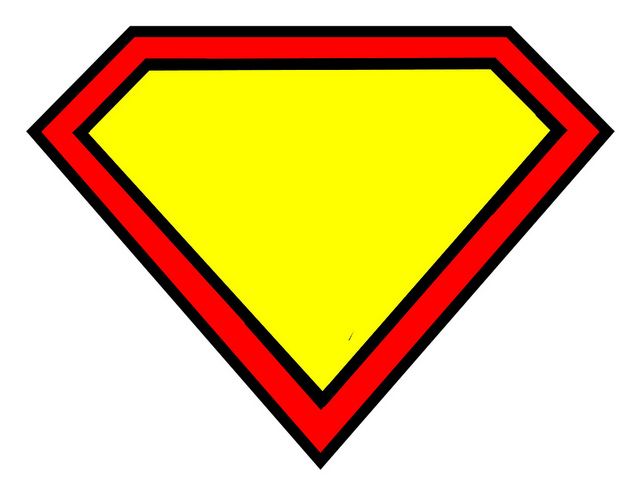 superman logo template Item 1 Superhero Party Superman Printables ...