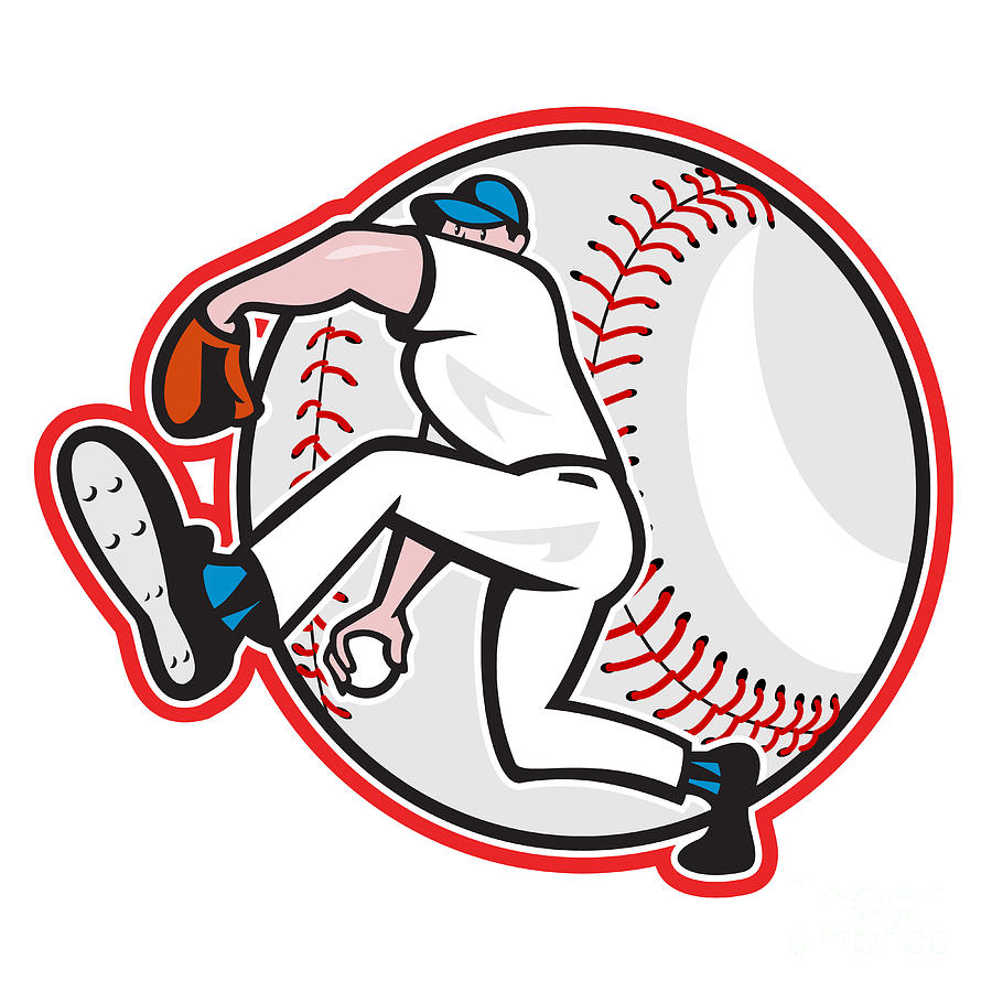 Baseball Pitcher Throw Ball Cartoon by Aloysius Patrimonio ...