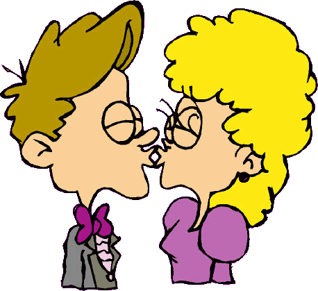 Cartoon Kissing Pictures - Cliparts.co
