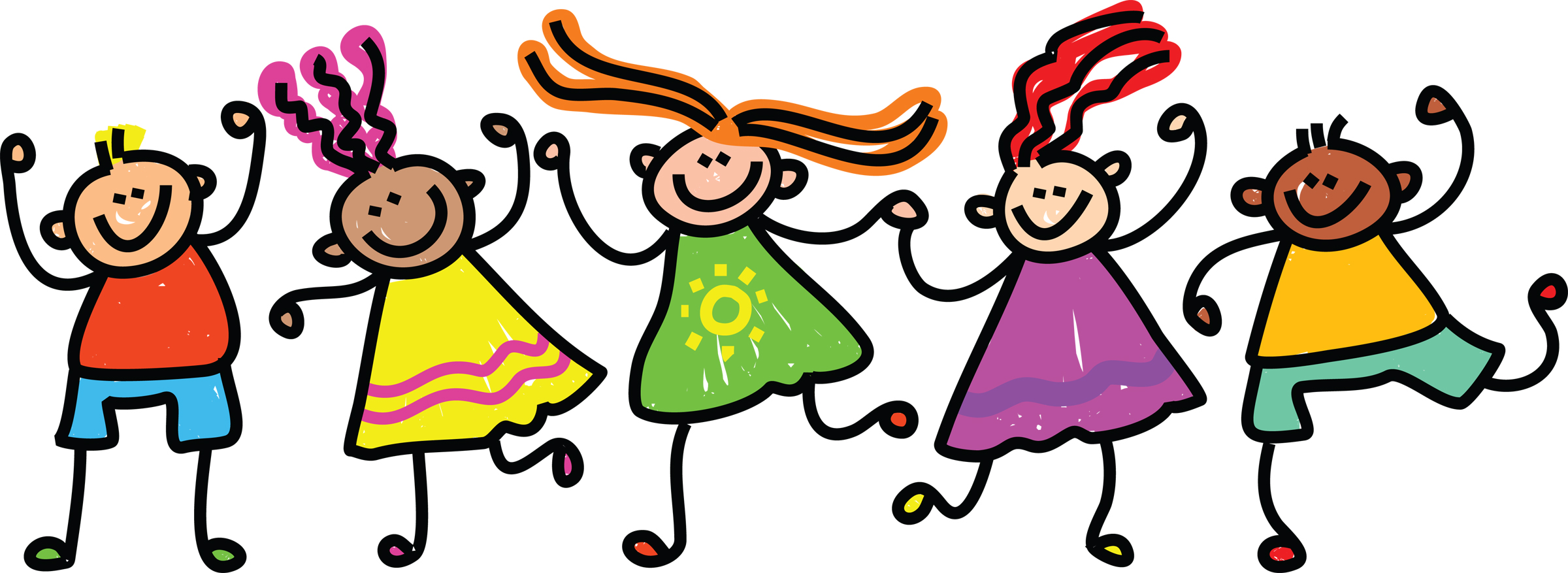 Images For > Three Kids Holding Hands Clipart