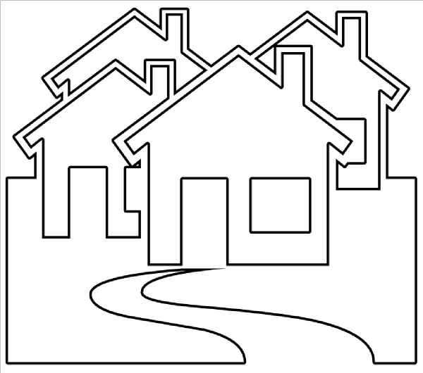 Line Drawings Of Houses - ClipArt Best