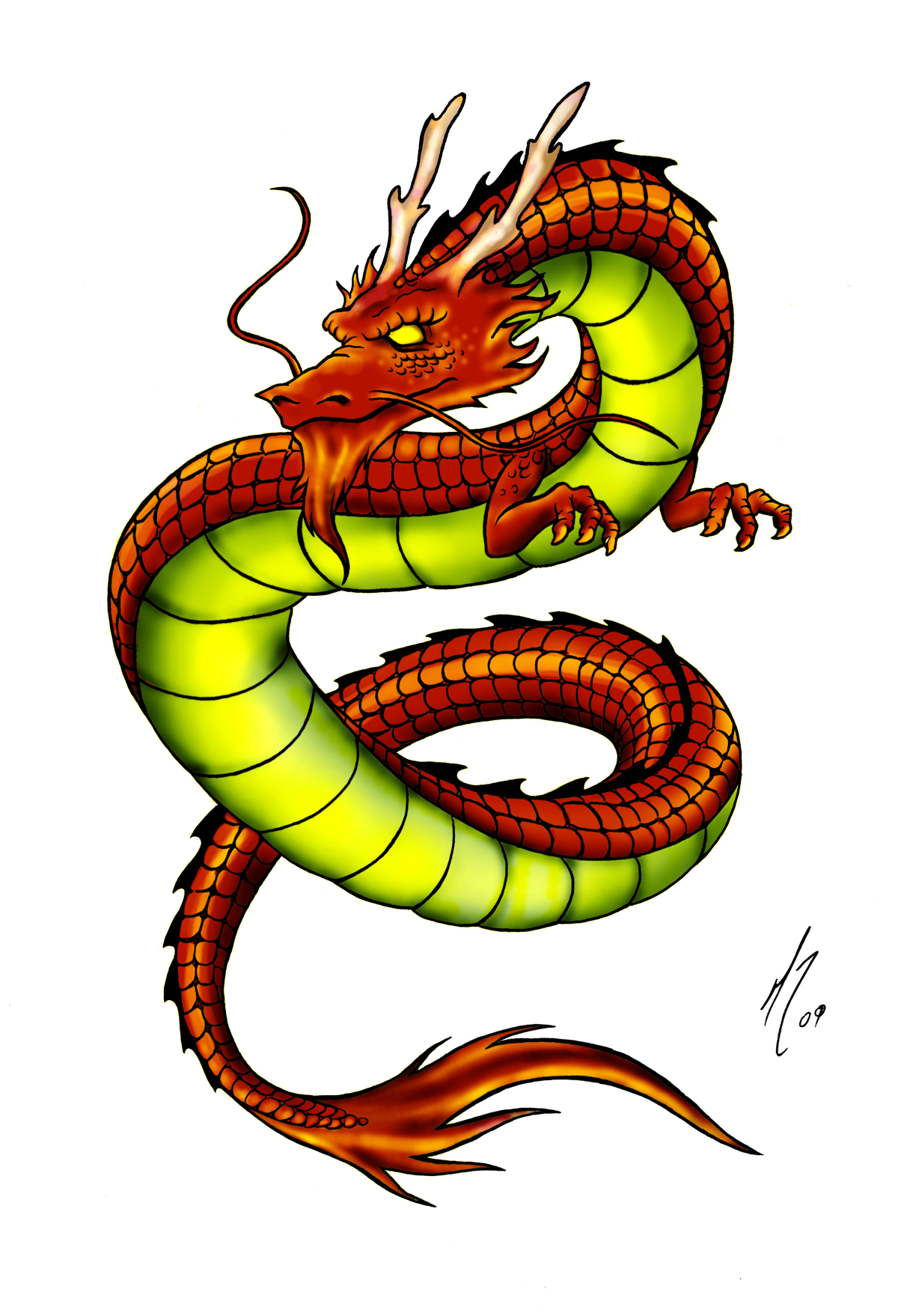 Chinese Dragon Cartoon - Cliparts.co